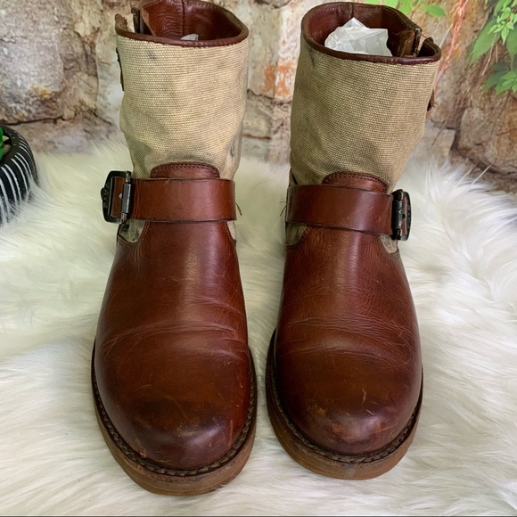 FRYE Veronica Canvas Short Ankle Boots, 6B - Picture 5 of 16